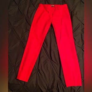 Red ankle dress pants